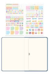 Matt Notebook 2026 Yılı A5 Keten Haftalık Ajanda 15x21 cm - 12 Aylık Mavi