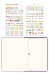 Matt Notebook 2026 Yılı A5 Keten Haftalık Ajanda 15x21 cm - 12 Aylık Menekşe