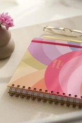 Matt Notebook 2025 Yılı Haftalık Kare Ajanda - 12 Aylık Gökkuşağı