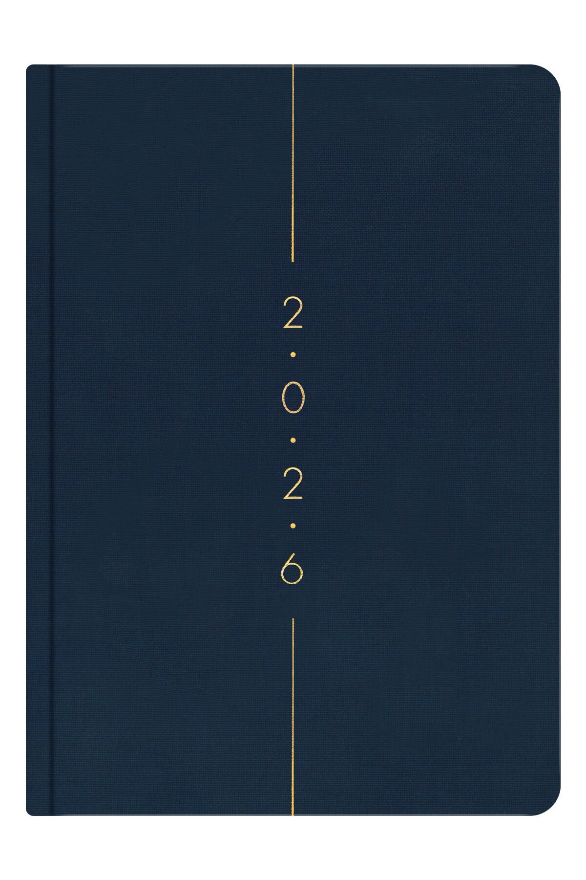 Matt Notebook 2026 Yılı A5 Keten Haftalık Ajanda 15x21 cm - 12 Aylık Lacivert