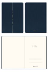Matt Notebook 2026 Yılı A5 Keten Haftalık Ajanda 15x21 cm - 12 Aylık Lacivert