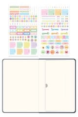 Matt Notebook 2026 Yılı A5 Keten Haftalık Ajanda 15x21 cm - 12 Aylık Lacivert