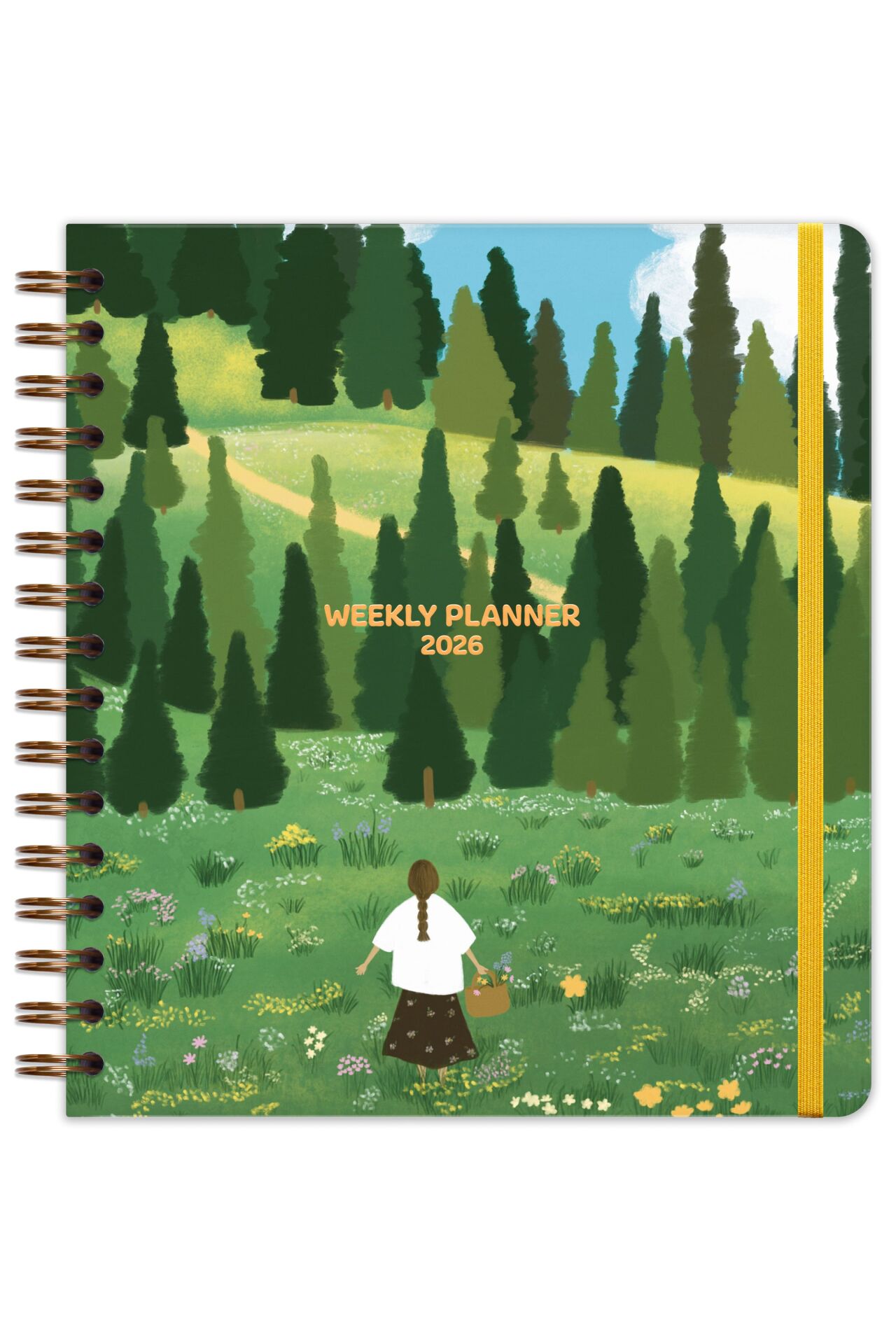 Matt Notebook 2026 Yılı Haftalık Kare Ajanda - 12 Aylık Manzara