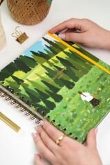Matt Notebook 2026 Yılı Haftalık Kare Ajanda - 12 Aylık Manzara