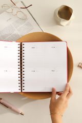 Matt Notebook 2025 Yılı Haftalık Kare Ajanda - 12 Aylık Puantiye
