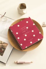 Matt Notebook 2025 Yılı Haftalık Kare Ajanda - 12 Aylık Puantiye