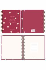 Matt Notebook 2025 Yılı Haftalık Kare Ajanda - 12 Aylık Puantiye