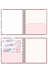Matt Notebook 2025 Yılı Haftalık Kare Ajanda - 12 Aylık Puantiye
