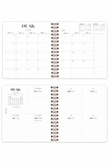Matt Notebook 2025 Yılı Haftalık Kare Ajanda - 12 Aylık Puantiye