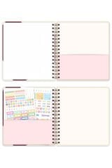 Matt Notebook 2026 Yılı Haftalık Kare Ajanda - 12 Aylık Kalp