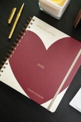 Matt Notebook 2026 Yılı Haftalık Kare Ajanda - 12 Aylık Kalp