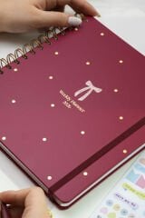 Matt Notebook 2026 Yılı Haftalık Kare Ajanda - 12 Aylık Fiyonk
