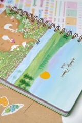 Matt Notebook 2026 Yılı A5 Haftalık Ajanda Spiralli 15x21 cm - 12 Aylık - Motivasyon Sayfalı Manzara