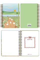 Matt Notebook 2026 Yılı A5 Haftalık Ajanda Spiralli 15x21 cm - 12 Aylık - Motivasyon Sayfalı Manzara
