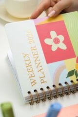 Matt Notebook 2026 Yılı A5 Haftalık Ajanda Spiralli 15x21 cm - 12 Aylık - Motivasyon Sayfalı