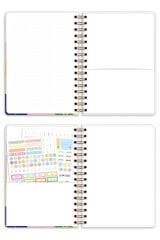 Matt Notebook 2026 Yılı A5 Haftalık Ajanda Spiralli 15x21 cm - 12 Aylık - Motivasyon Sayfalı