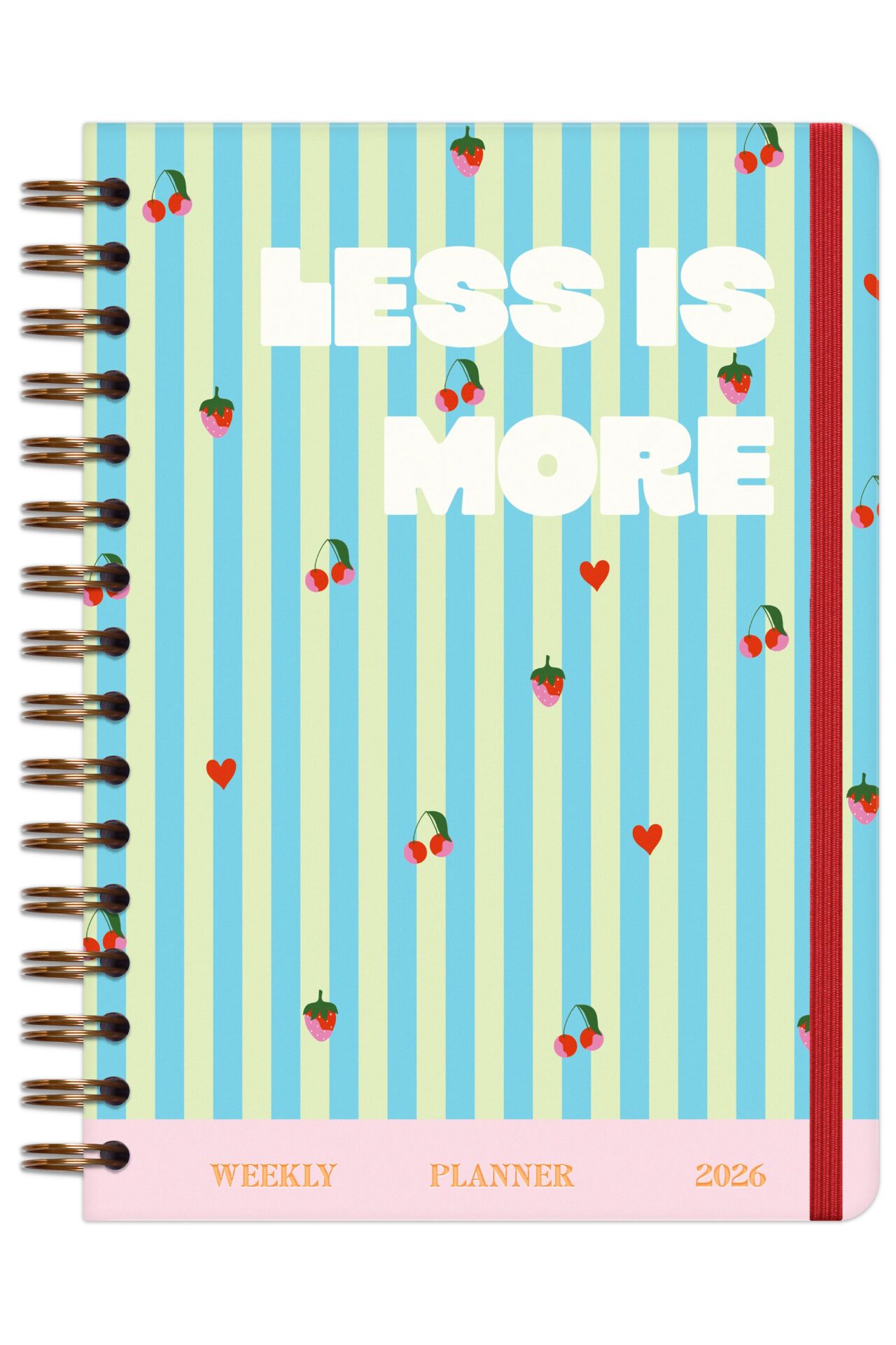 Matt Notebook 2026 Yılı A5 Haftalık Ajanda Spiralli 15x21 cm - 12 Aylık - Motivasyon Sayfalı