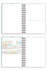 Matt Notebook 2026 Yılı A5 Haftalık Ajanda Spiralli 15x21 cm - 12 Aylık - Motivasyon Sayfalı
