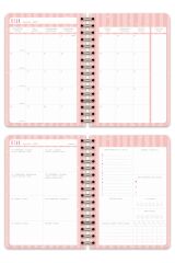 Matt Notebook 2026 Yılı A5 Haftalık Ajanda Spiralli 15x21 cm - 12 Aylık - Motivasyon Sayfalı