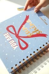 Matt Notebook 2026 Yılı A5 Haftalık Ajanda Spiralli 15x21 cm - 12 Aylık - Motivasyon Sayfalı Fiyonk