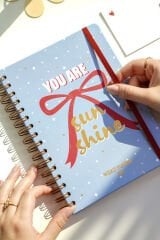 Matt Notebook 2026 Yılı A5 Haftalık Ajanda Spiralli 15x21 cm - 12 Aylık - Motivasyon Sayfalı Fiyonk