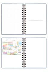 Matt Notebook 2026 Yılı A5 Haftalık Ajanda Spiralli 15x21 cm - 12 Aylık - Motivasyon Sayfalı Fiyonk
