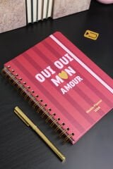 Matt Notebook 2026 Yılı A5 Haftalık Ajanda Spiralli 15x21 cm - 12 Aylık - Motivasyon Sayfalı