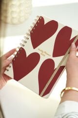 Matt Notebook 2026 Yılı A5 Ajanda Spiralli 15x21 cm - 12 Aylık Kalpler