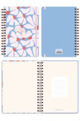 Matt Notebook 2025 Yılı Günlük Spiralli Ajanda 16x24 cm - 12 Aylık Çiçek