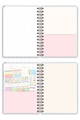 Matt Notebook 2026 Yılı A5 Ajanda Spiralli 15x21 cm - 12 Aylık Fiyonklar