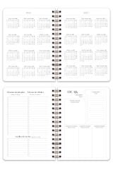 Matt Notebook 2026 Yılı A5 Ajanda Spiralli 15x21 cm - 12 Aylık Kiraz