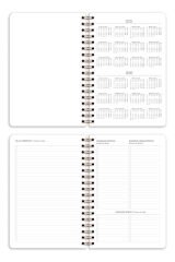 Matt Notebook 2025 Yılı Günlük Spiralli Ajanda 16x24 cm - 12 Aylık