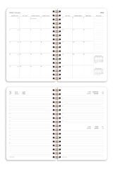 Matt Notebook 2025 Yılı Günlük Spiralli Ajanda 16x24 cm - 12 Aylık