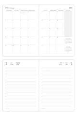 Matt Notebook 2025 Yılı A5 Tam Gün Ajanda 15x21 cm - 365 Gün Bej