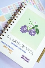 Matt Notebook 2026 Yılı A5 Ajanda Spiralli 15x21 cm - 12 Aylık Böğürtlen