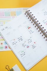 Matt Notebook 2026 Yılı A5 Ajanda Spiralli 15x21 cm - 12 Aylık Çilek