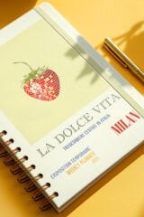 Matt Notebook 2026 Yılı A5 Ajanda Spiralli 15x21 cm - 12 Aylık Çilek