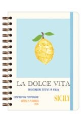 Matt Notebook 2026 Yılı A5 Ajanda Spiralli 15x21 cm - 12 Aylık Limon