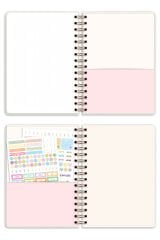 Matt Notebook 2026 Yılı A5 Ajanda Spiralli 15x21 cm - 12 Aylık Kiraz