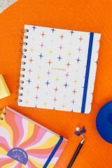 Matt Notebook 15x15 cm Kare 2'li Set Spiralli 2025 Yılı Haftalık Ajanda ve Defter
