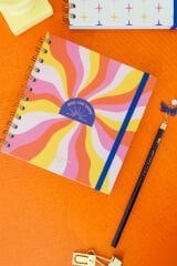 Matt Notebook 15x15 cm Kare 2'li Set Spiralli 2025 Yılı Haftalık Ajanda ve Defter