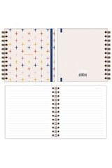 Matt Notebook 15x15 cm Kare 2'li Set Spiralli 2025 Yılı Haftalık Ajanda ve Defter