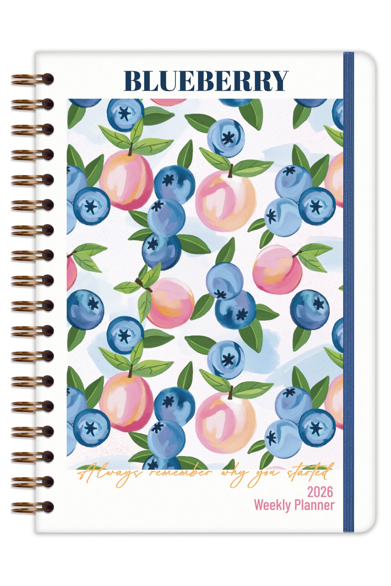 Matt Notebook 2026 Yılı B5 Haftalık Ajanda Spiralli 17x24 cm - 12 Aylık Yaban Mersini
