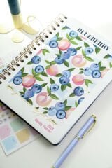 Matt Notebook 2026 Yılı B5 Haftalık Ajanda Spiralli 17x24 cm - 12 Aylık Yaban Mersini