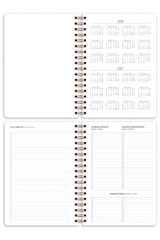 Matt Notebook 2026 Yılı B5 Haftalık Ajanda Spiralli 17x24 cm - 12 Aylık Yaban Mersini