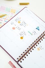 Matt Notebook 2026 Yılı B5 Haftalık Ajanda Spiralli 17x24 cm - 12 Aylık