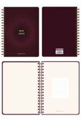 Matt Notebook 2026 Yılı B5 Haftalık Ajanda Spiralli 17x24 cm - 12 Aylık