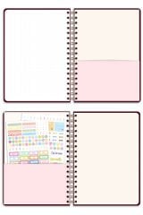 Matt Notebook 2026 Yılı B5 Haftalık Ajanda Spiralli 17x24 cm - 12 Aylık