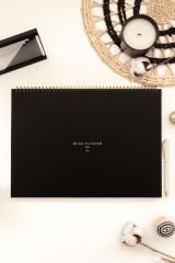 Matt Notebook 2025 Masaüstü Planlayıcı Takvim 25x35 cm - Siyah