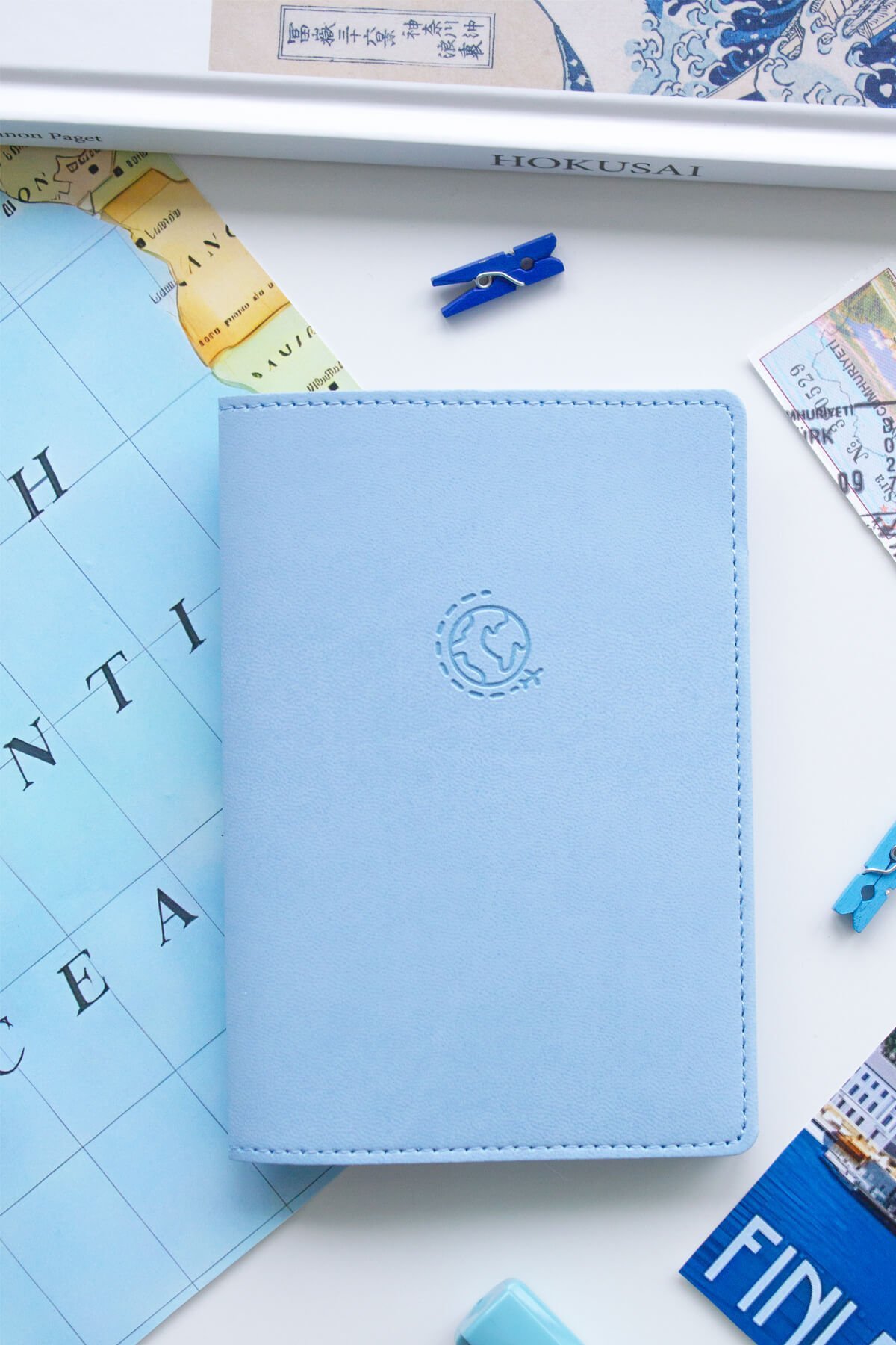 Matt Notebook Pasaport Kılıfı Mavi